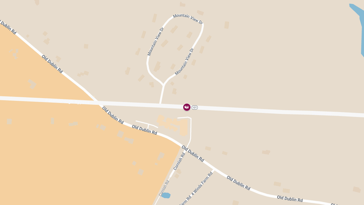 Two-Vehicle Crash on Rte 101 Near Peterborough Town Line