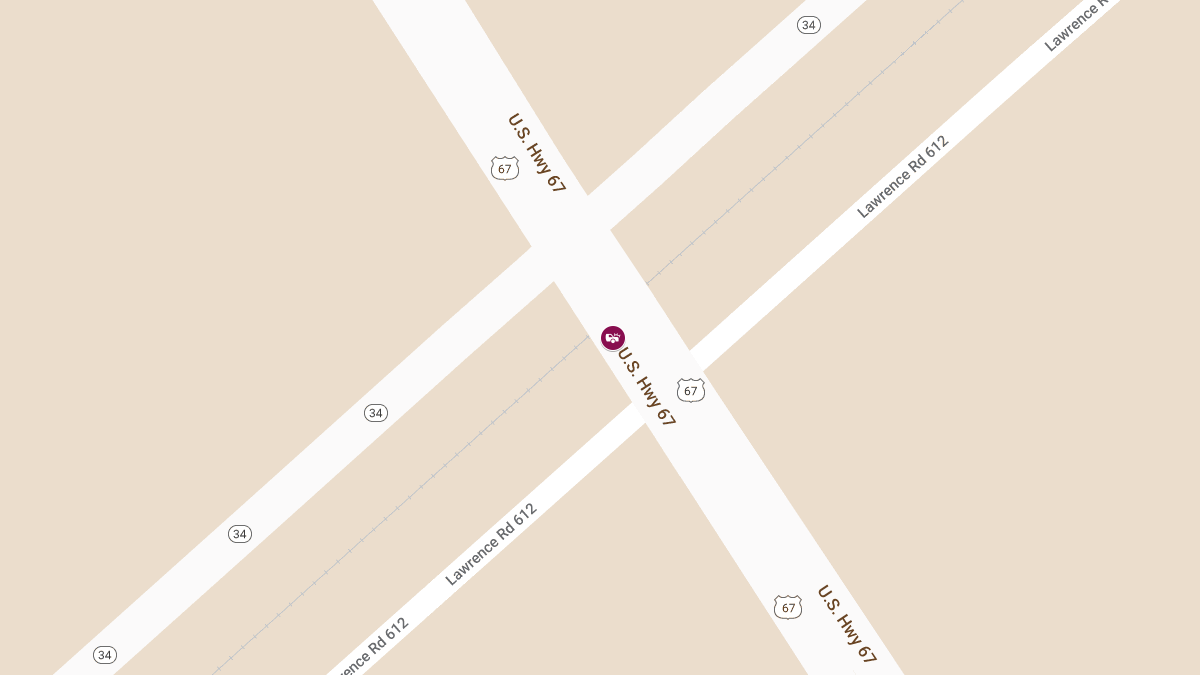 Two-Vehicle Crash on U.S. Hwy 67 Near SH 34 Causes Injuries