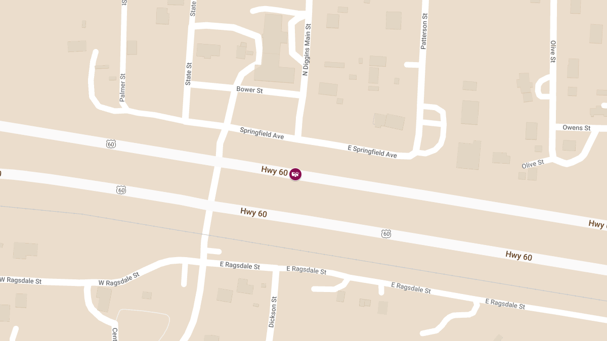 Two-Vehicle Crash on US 60 Near Diggins Injures One