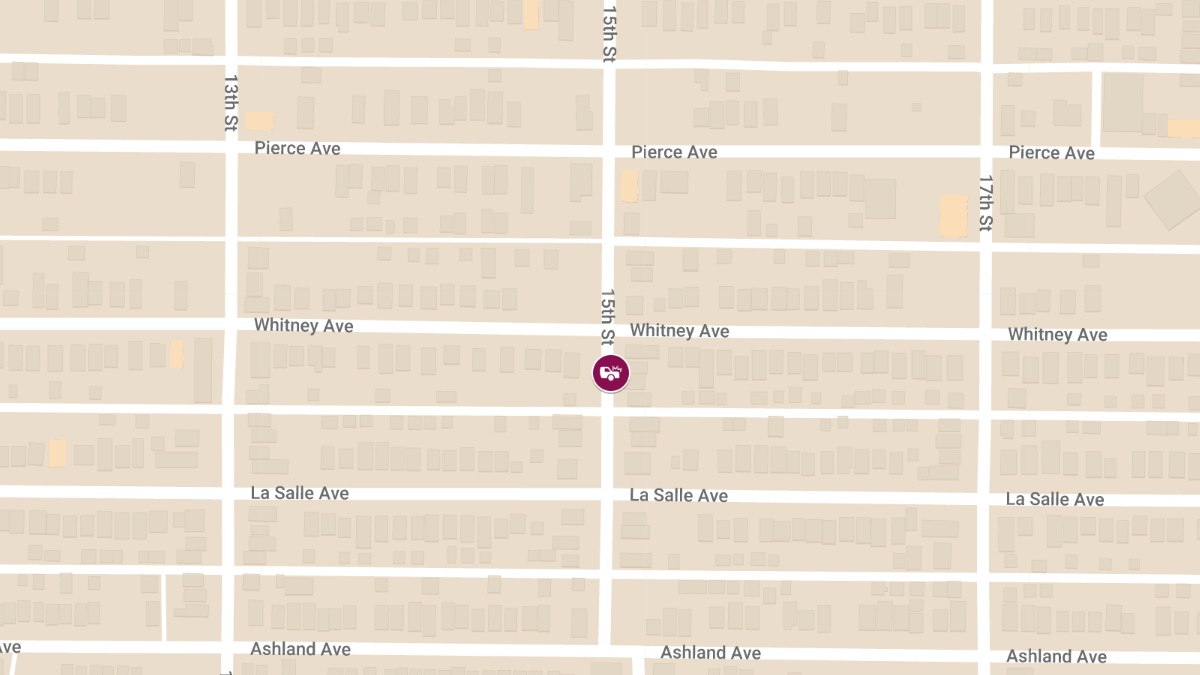 Two-Vehicle Crash with Injuries at 15th St & Whitney Ave