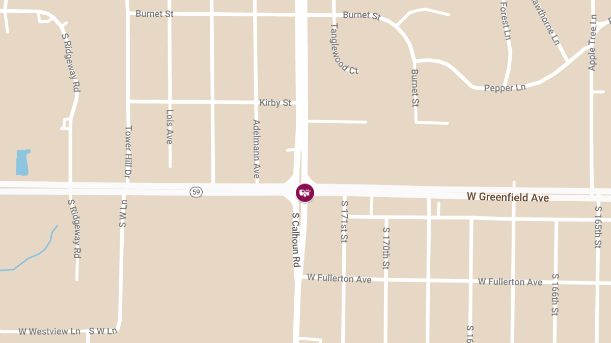 Two-Vehicle Crash with Injuries at Greenfield Ave & Calhoun Rd