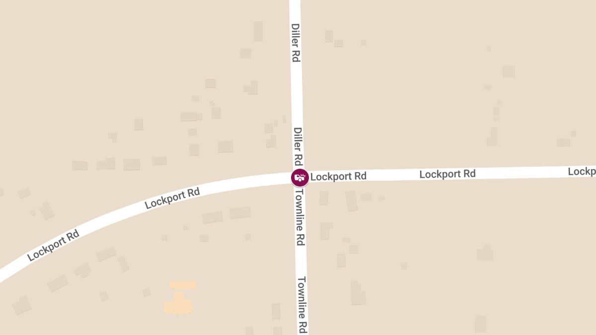 Two-Vehicle Crash with Injuries at Lockport Rd & Diller Rd