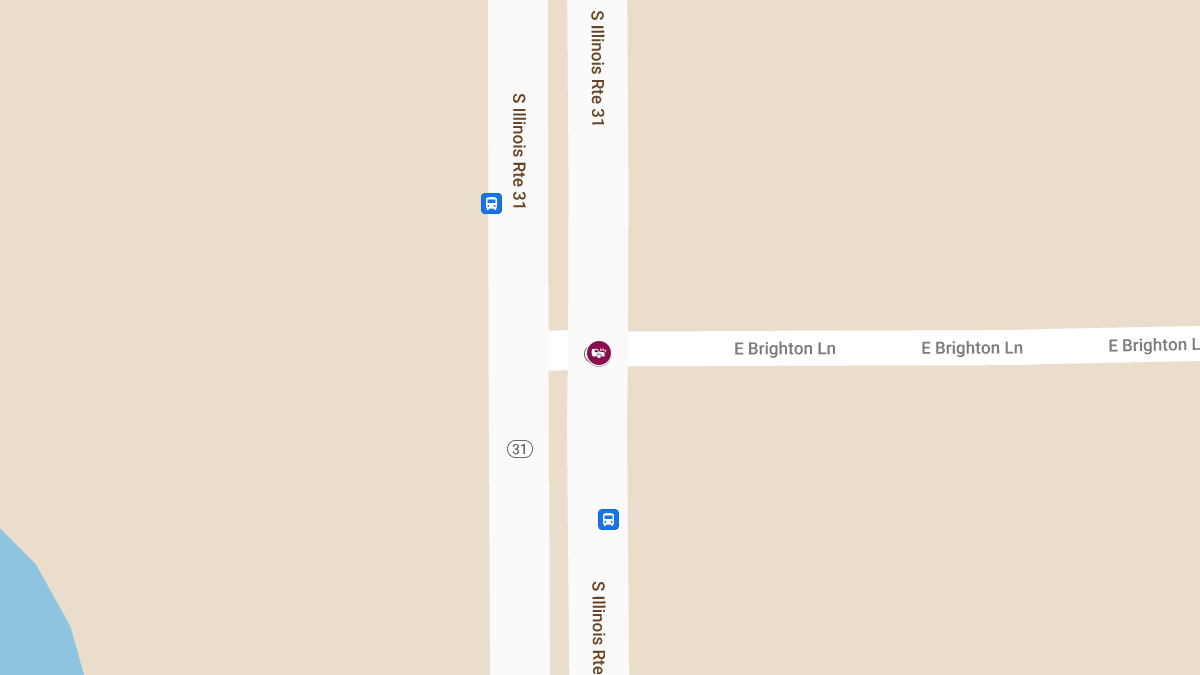 Two-Vehicle Crash with Injuries at Rt 31 & Brighton Ln