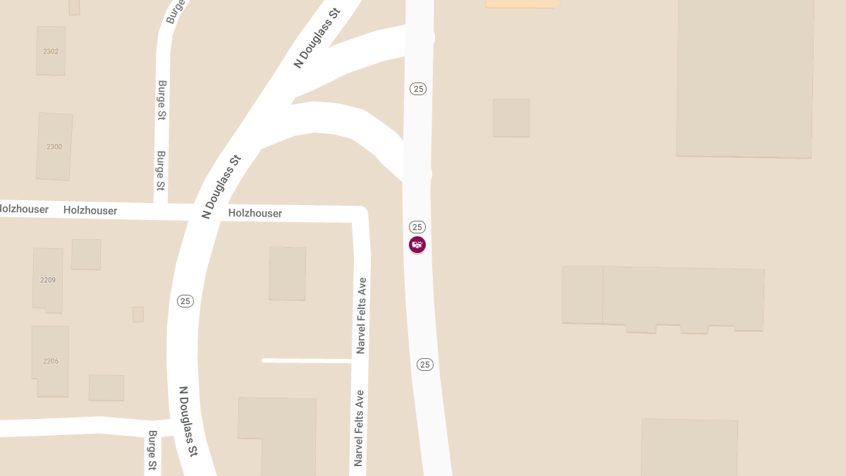 Two-Vehicle Crash with Injuries on Highway 25