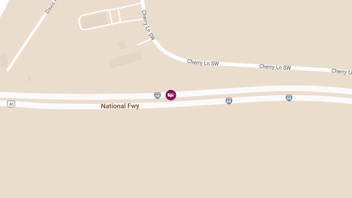 Two-Vehicle Crash with Injuries on I-68 East Near Mile Marker 37