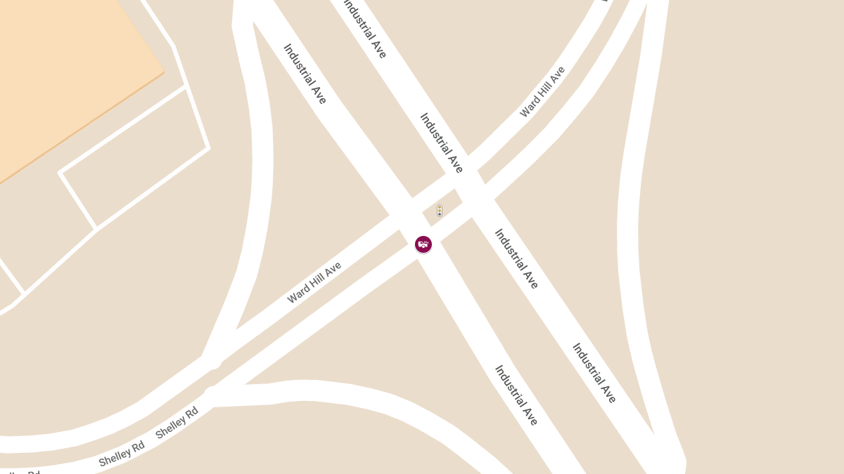 Two-Vehicle Crash with Injuries on Industrial Dr and Shelly Rd