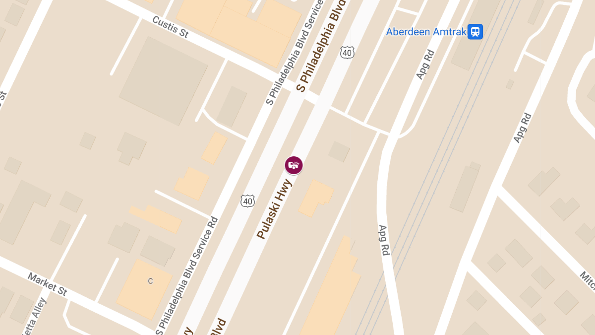 Two-Vehicle Crash with Injuries on Pulaski Hwy at Chesapeake Landing Dr
