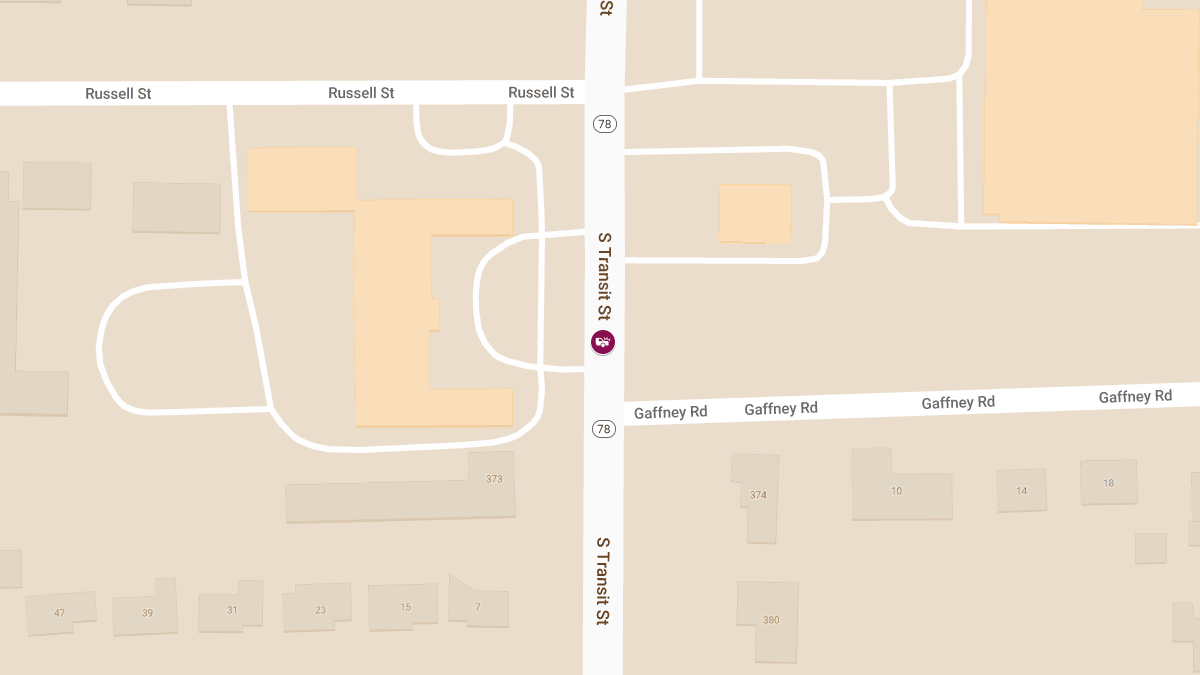 Two-Vehicle Crash with Injuries on S Transit Rd