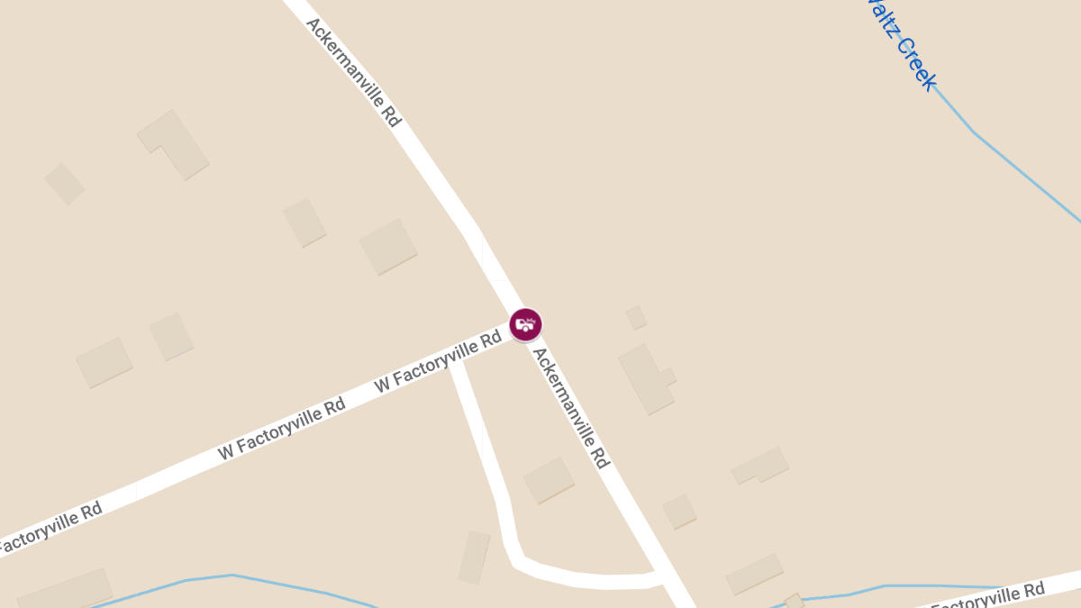 Two-Vehicle Crash with Injuries on W Factoryville Rd & Ackermanville Rd