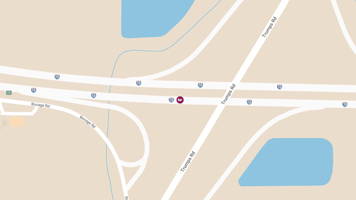 Unrestrained Driver Killed in Two-Vehicle Crash on I-10 Near Trumps Rd