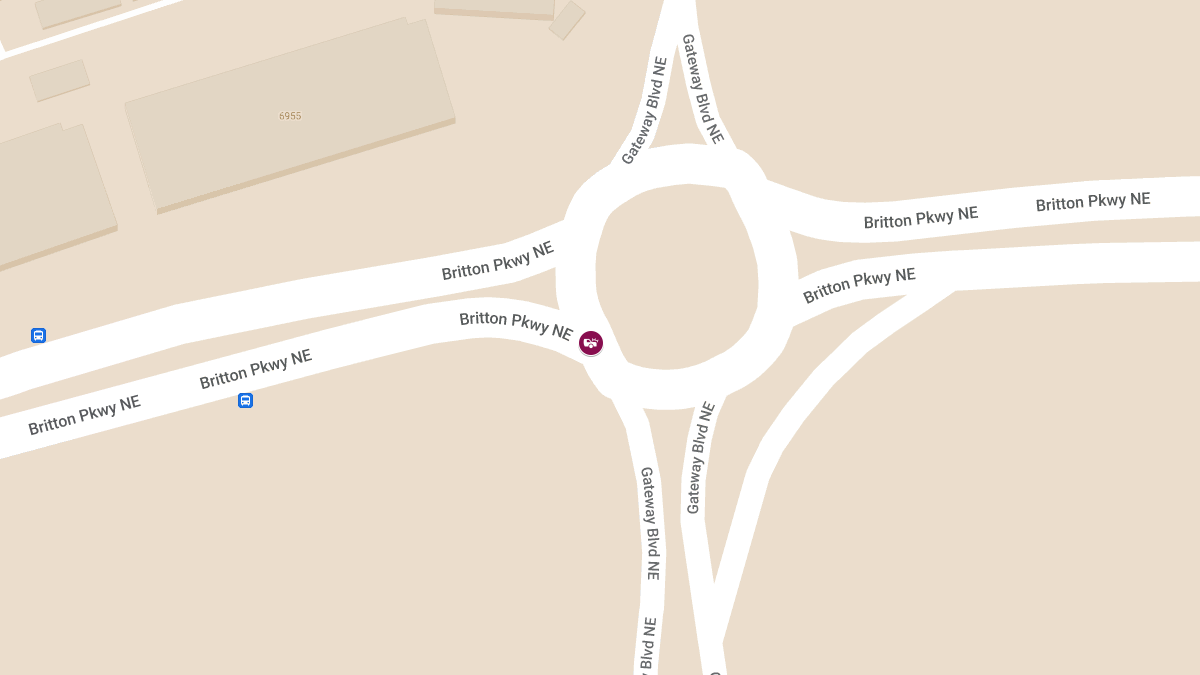 Vehicle Accident With Injuries at Britton Pkwy & Gateway Blvd NE