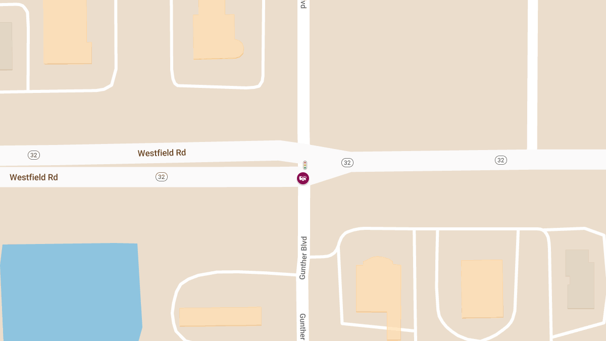 Vehicle Accident With Injuries at Gunther Blvd & E SR-32