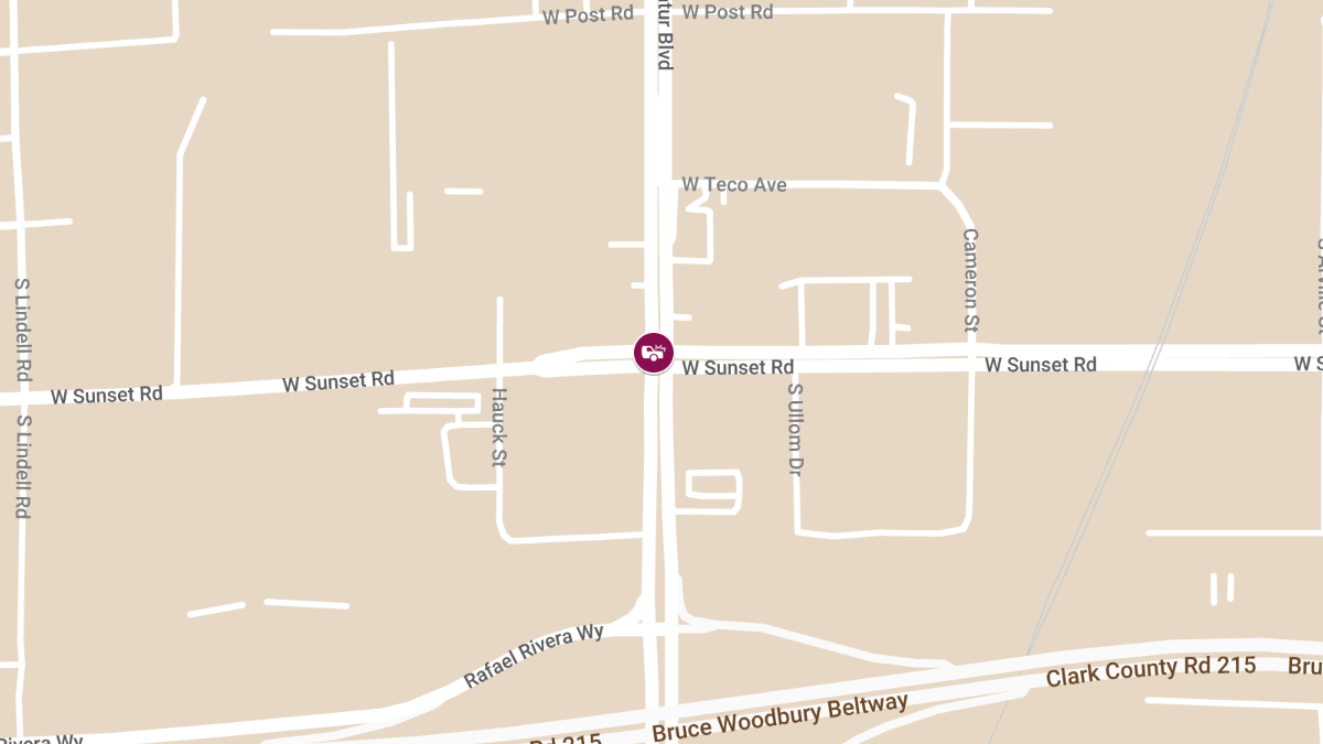Vehicle Accident With Injuries at S Decatur Blvd & W Sunset Rd