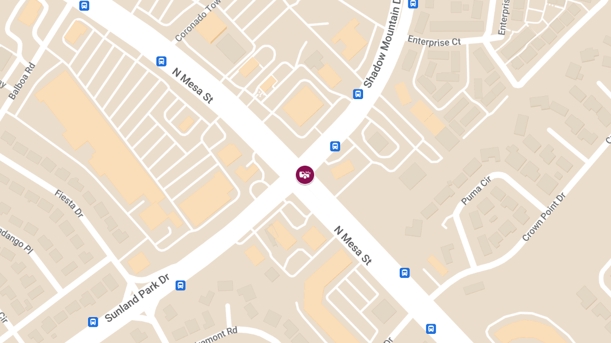 Vehicle Accident With Injuries on N Mesa St Near Sunland Park Dr