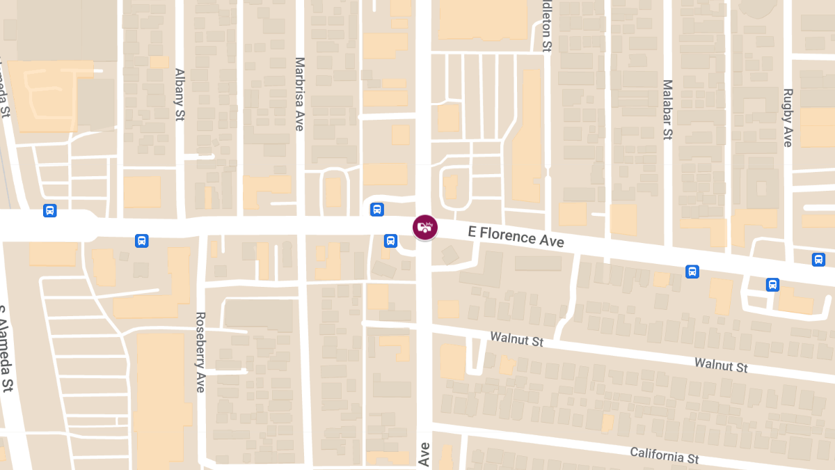 Vehicle Accident at Santa Fe Ave & E Florence Ave Causes Injuries