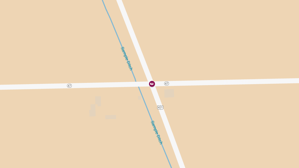 Vehicle Accident with Injuries Near E SR-47 & N US-421