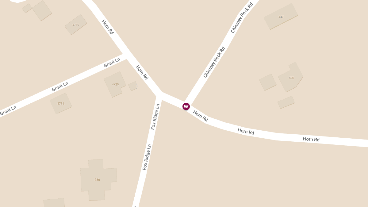 Vehicle Accident with Injuries Reported at Horn Rd & Chimney Rock Rd