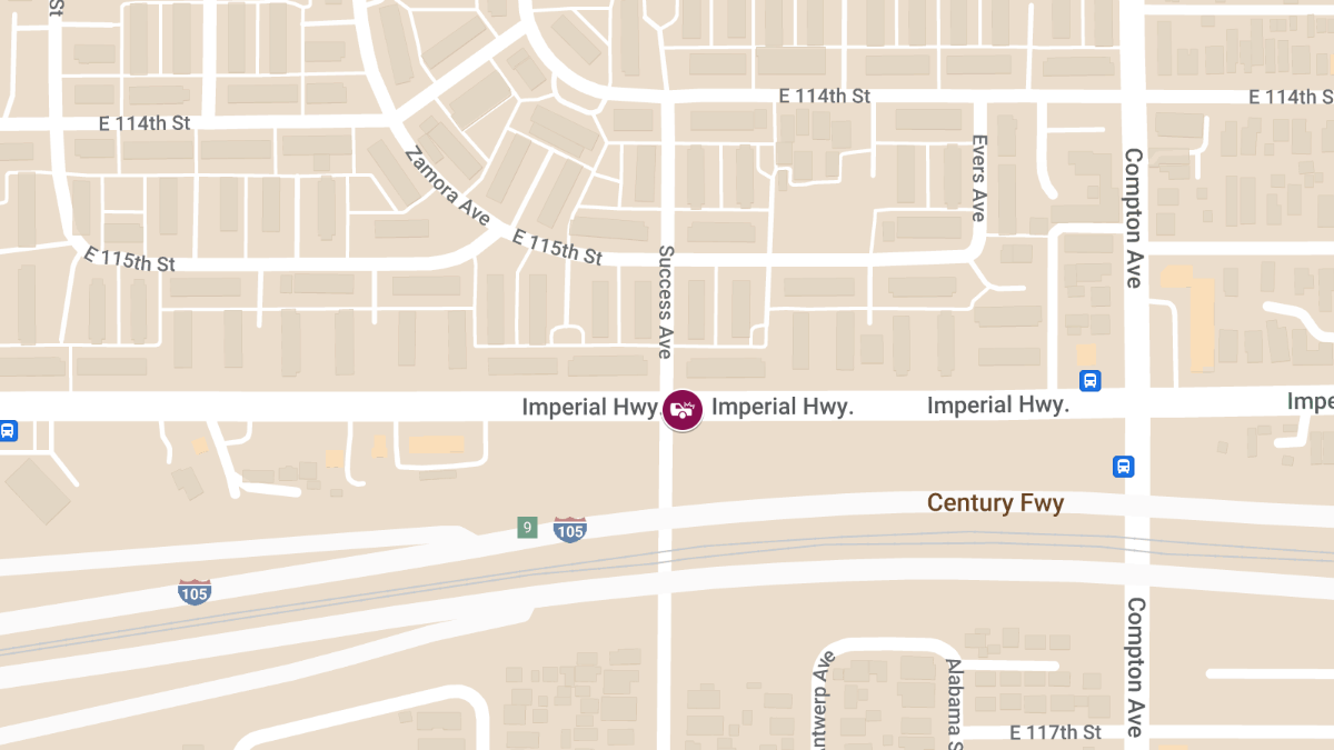 Vehicle Accident with Injuries at E Imperial Hwy & S Success Ave