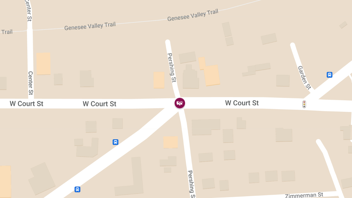 Vehicle Accident with Injuries at W Court St & Pershing St