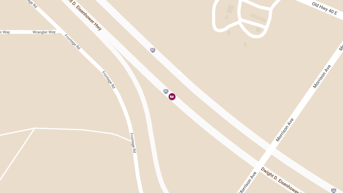 Vehicle Accident with Injuries on IR80 W at Golconda