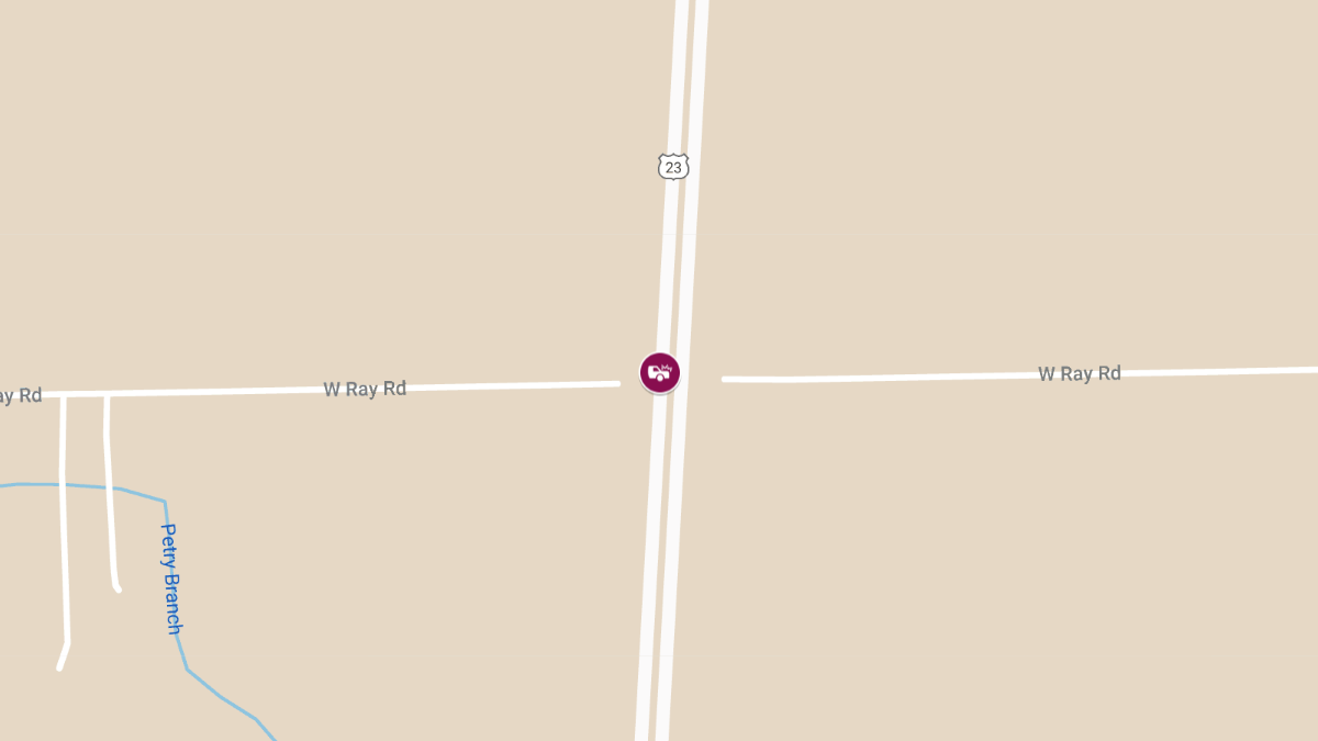 Vehicle Accident with Injuries on NB US-23 at W Ray Rd