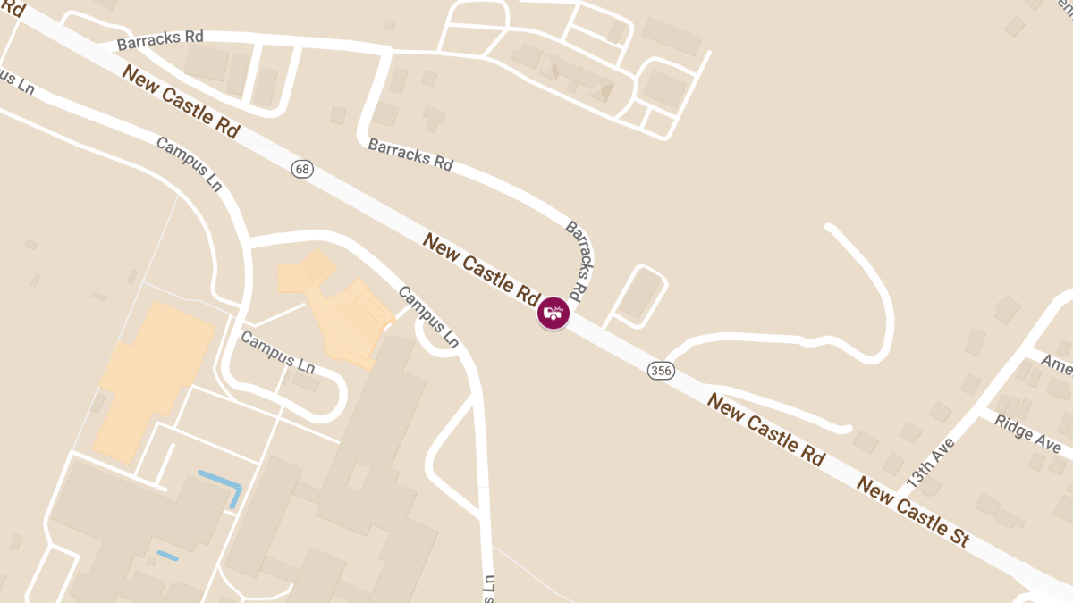 Vehicle Accident with Injuries on New Castle Rd at Prospect Rd