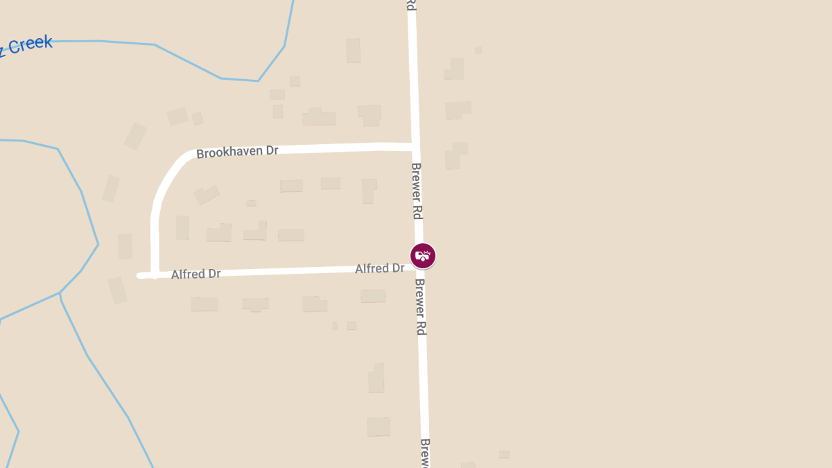 Vehicle Accident with Injury at Brewer Rd & Alfred Dr