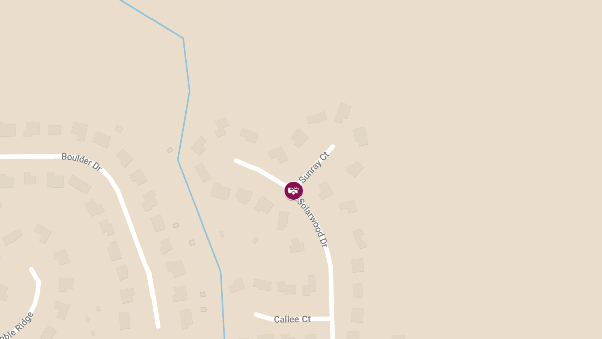 Vehicle Accident with Injury at Sunray Ct & Solarwood Dr