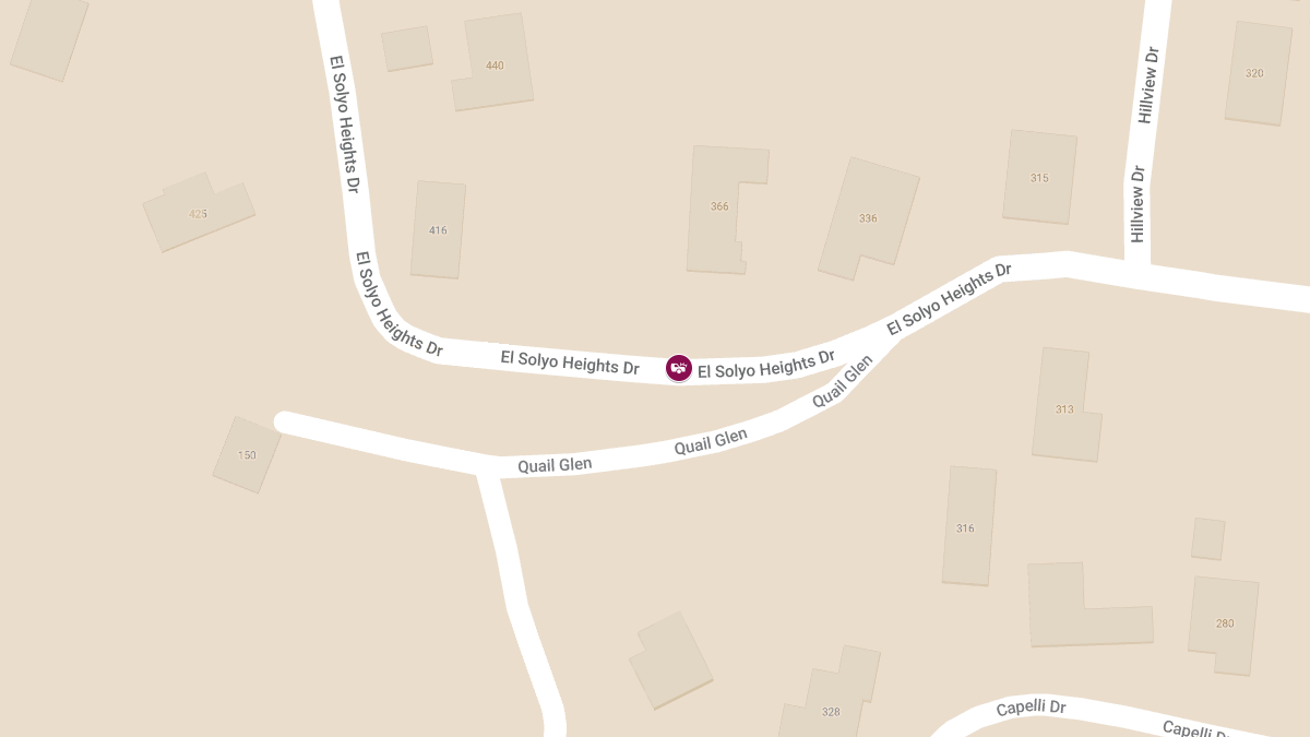 Vehicle Collision With Injuries at 416 El Solyo Heights Dr