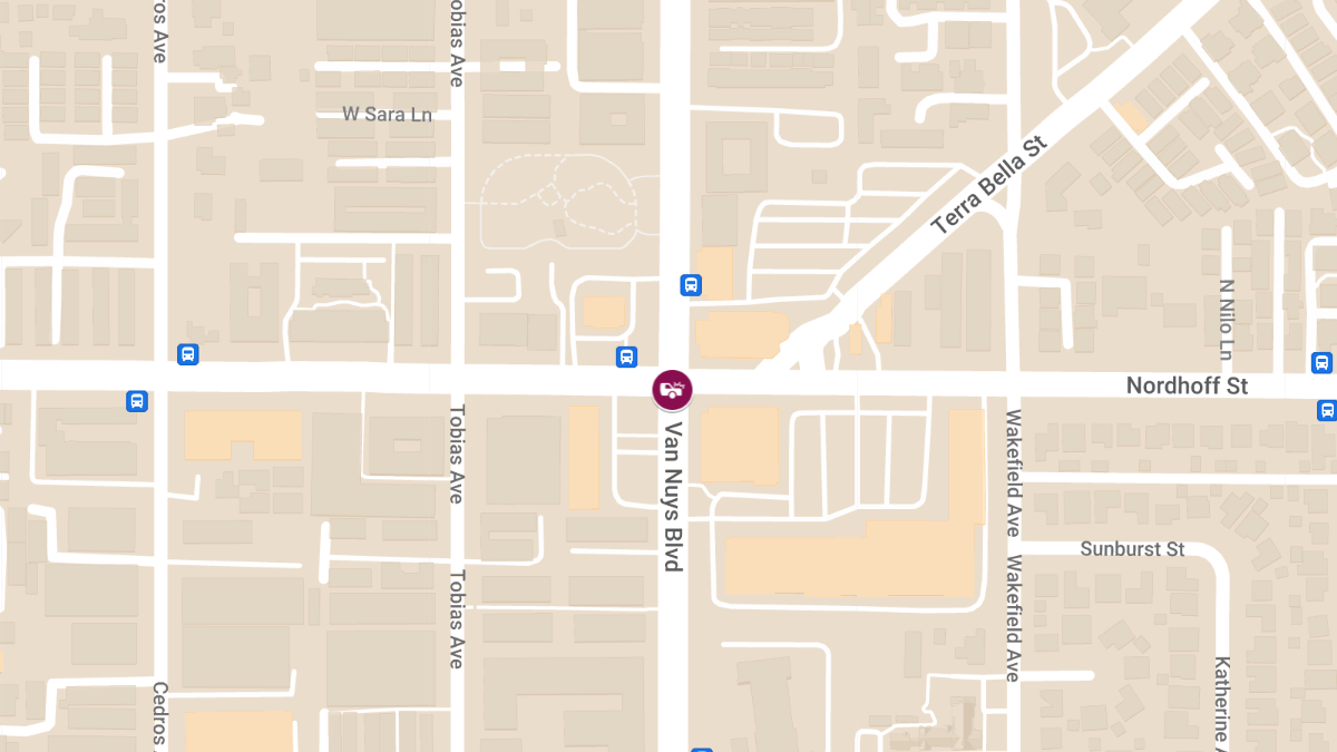 Vehicle Collision With Injuries at 8843 Van Nuys Blvd
