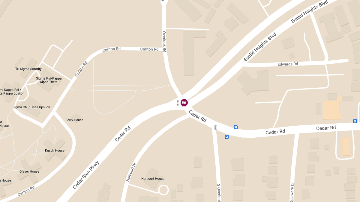 Vehicle Collision With Injuries at Cedar Rd & Euclid Heights Blvd