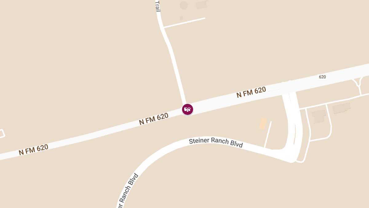 Vehicle Collision With Injuries at Comanche Trl & N FM 620 Rd