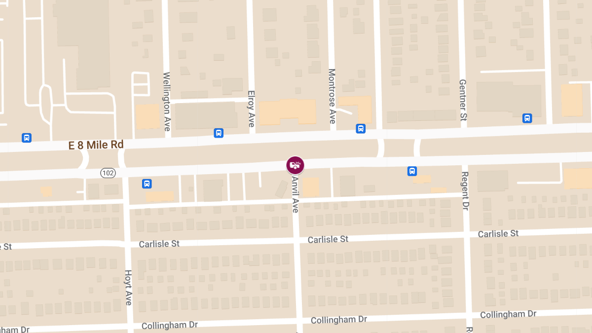 Vehicle Collision With Injuries at E 8 Mile Rd & Anvil St