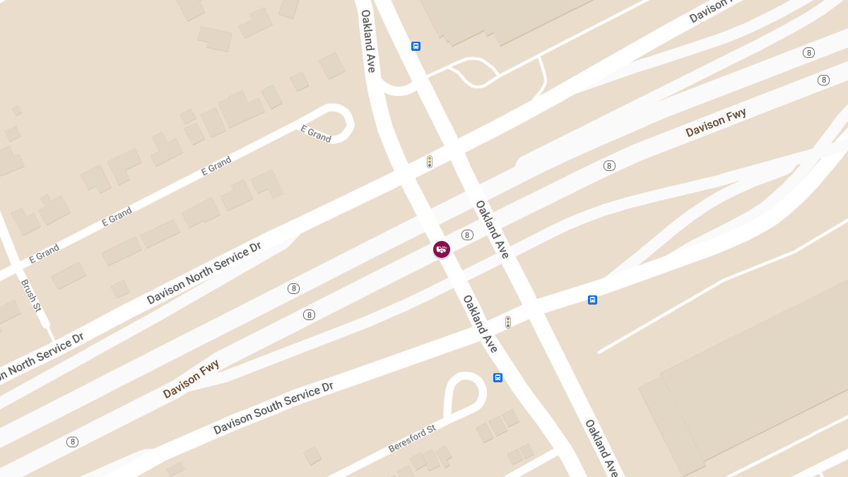 Vehicle Collision With Injuries at E Davison St & Oakland St