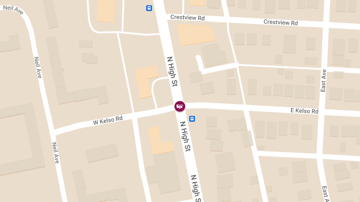 Vehicle Collision With Injuries at E Kelso Rd & N High St