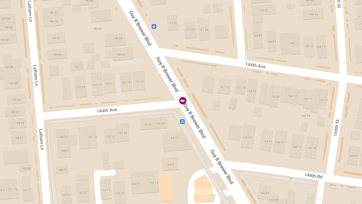 Vehicle Collision With Injuries at Guy R Brewer Blvd & 144th Ave in Rochdale