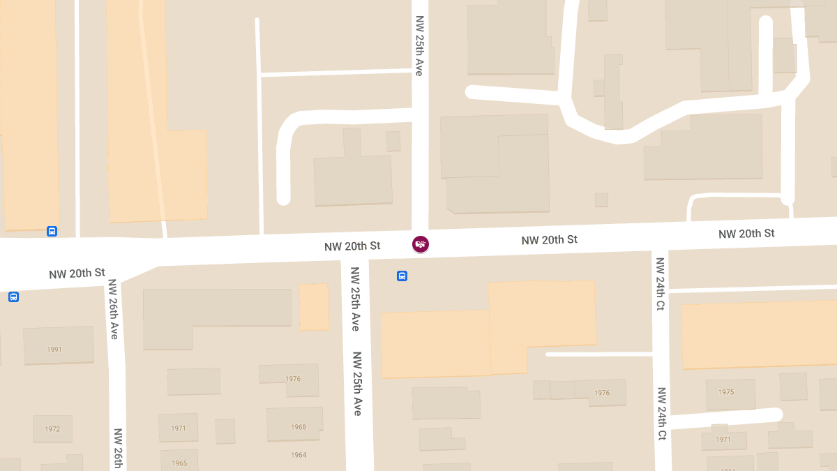 Vehicle Collision With Injuries at NW 25th Ave & NW 20th St