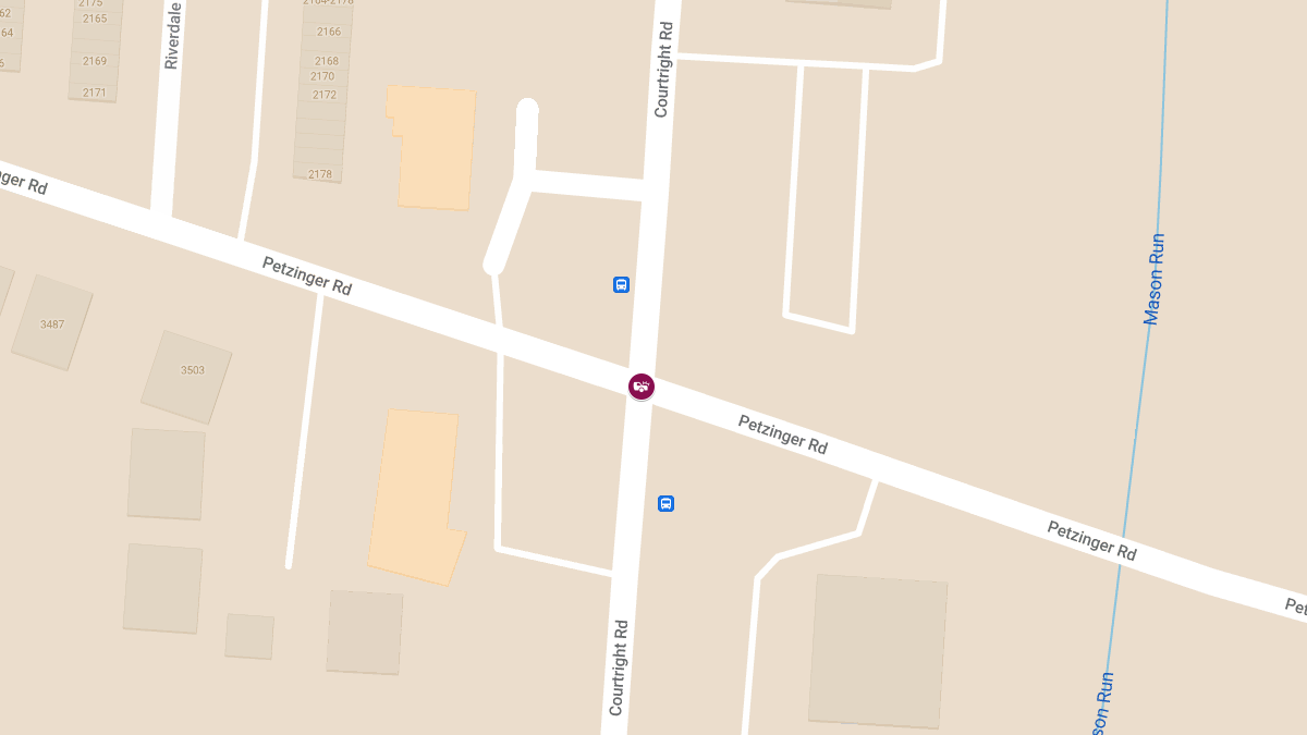 Vehicle Collision With Injuries at Petzinger Rd & Courtright Rd