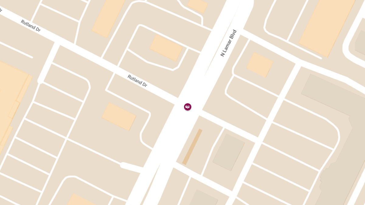 Vehicle Collision With Injuries at Rutland Dr & N Lamar Blvd