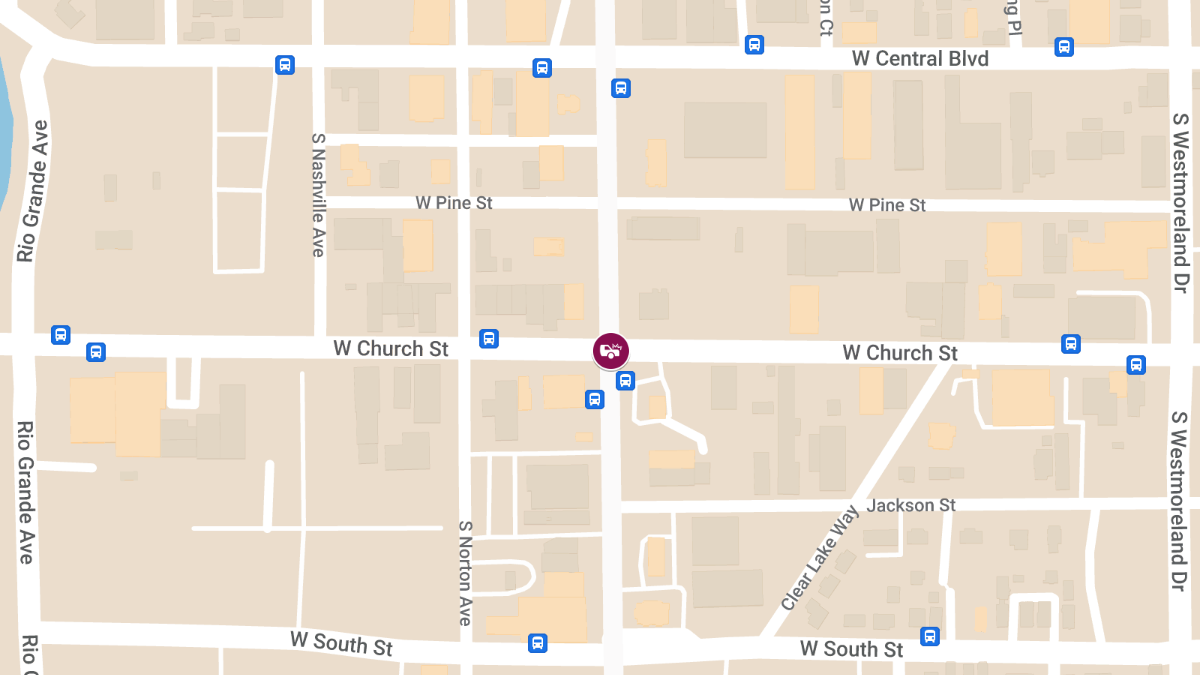 Vehicle Collision With Injuries at S Orange Blossom Trl & W Church St