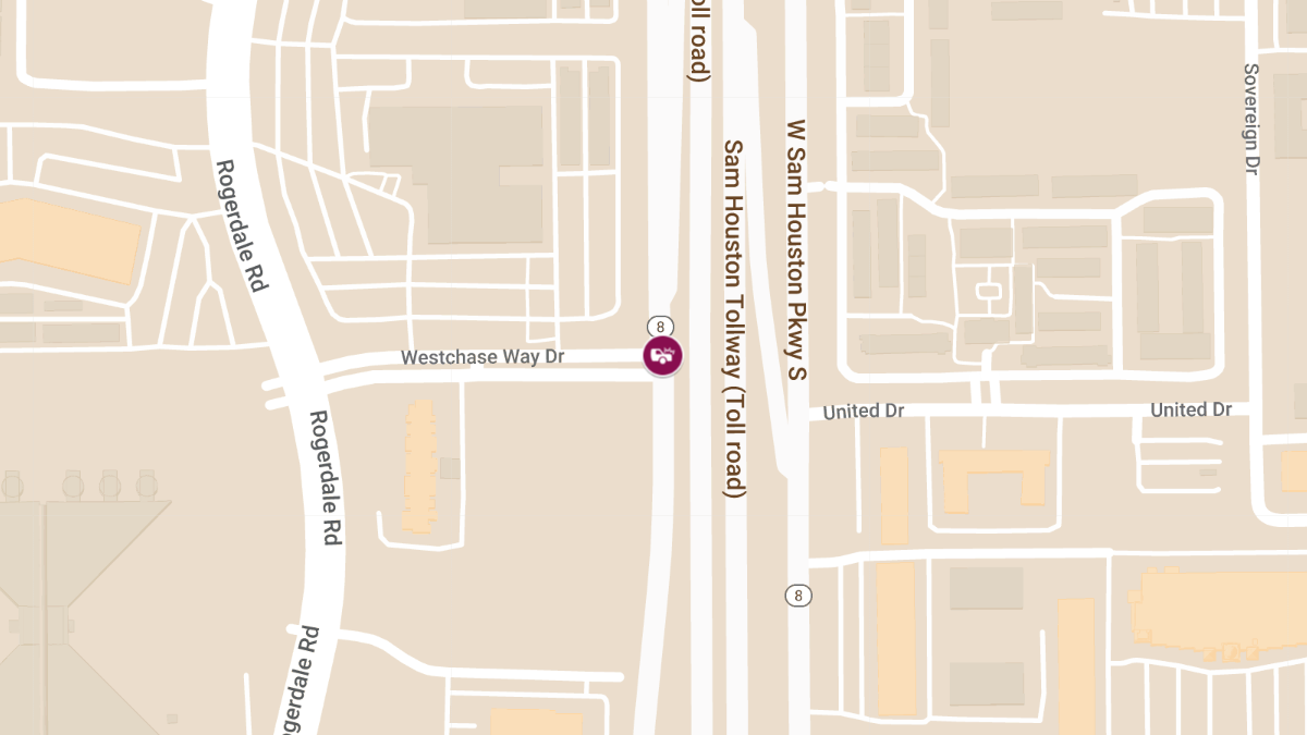 Vehicle Collision With Injuries at W Sam Houston Pkwy S & Westchase Way Dr
