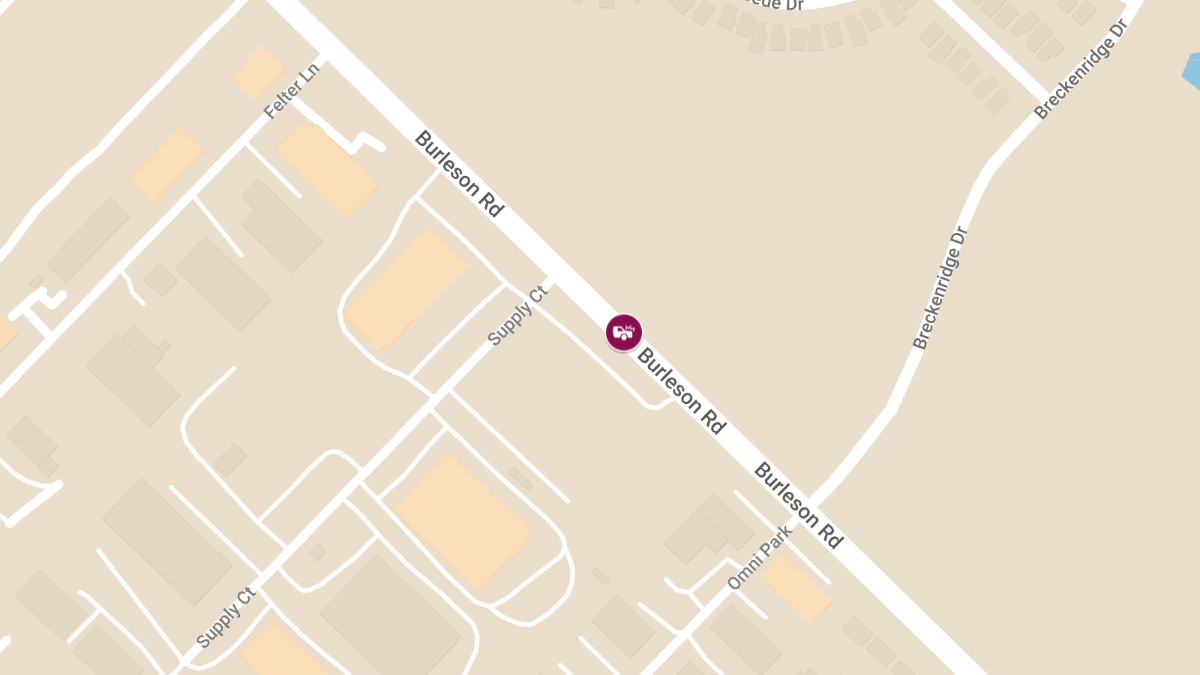 Vehicle Collision With Injuries on Burleson Rd