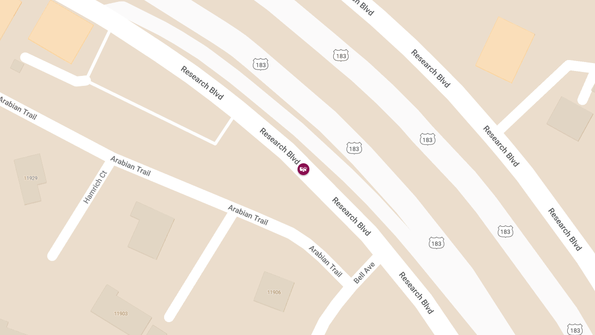 Vehicle Collision With Injuries on Research Blvd SB