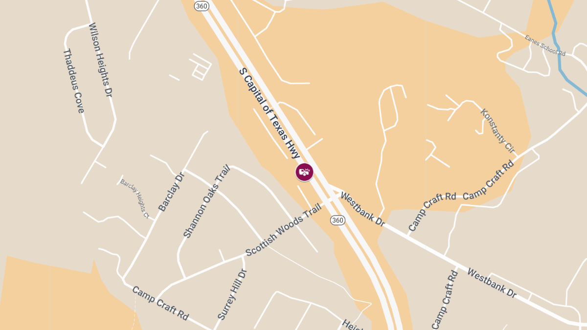 Vehicle Collision With Injuries on S Capital of Texas Hwy