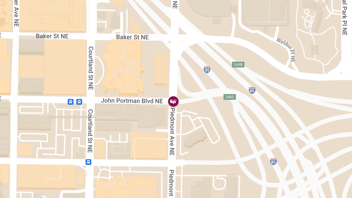 Vehicle Collision at Piedmont Ave NE & John Portman Blvd Causes Injuries