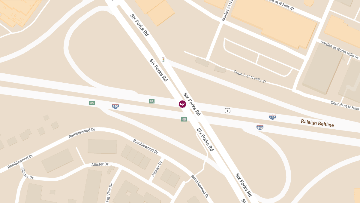Vehicle Collision on I-440 EB at Six Forks Rd Causes Injuries