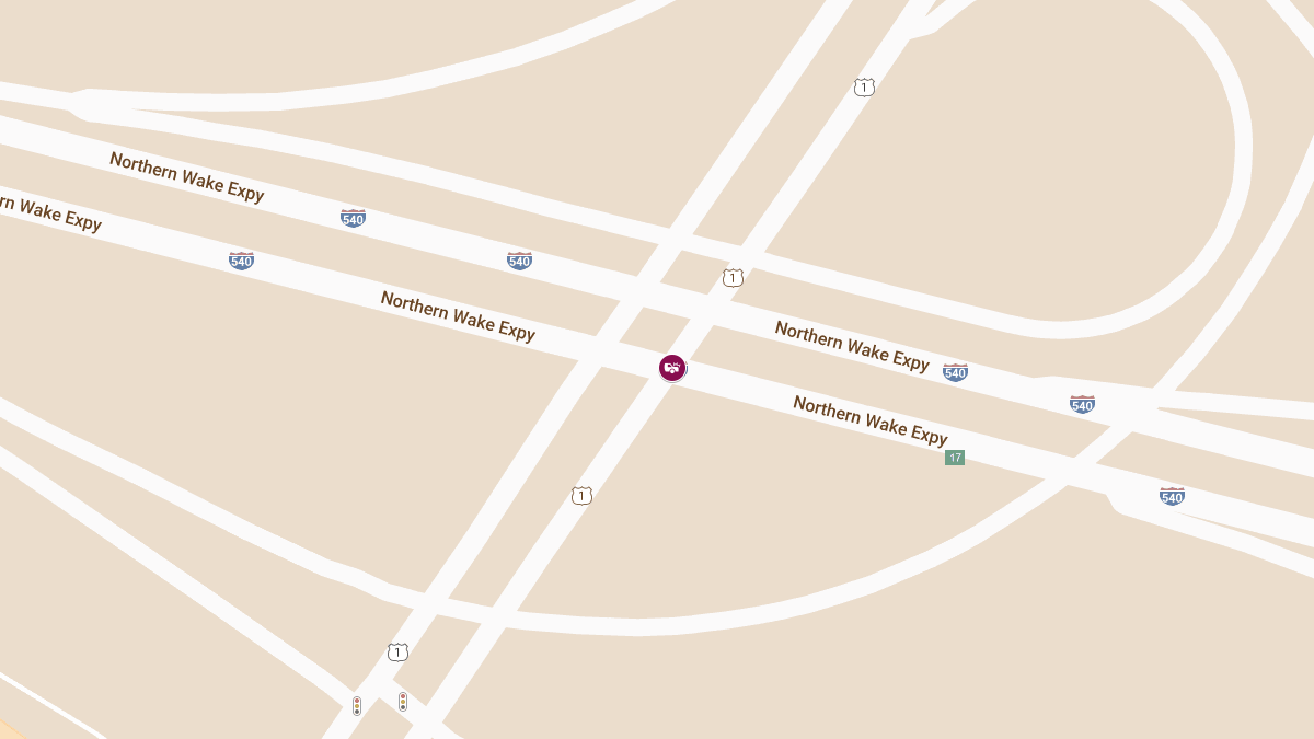 Vehicle Collision on I-540 EB at Capital Blvd Causes Injuries