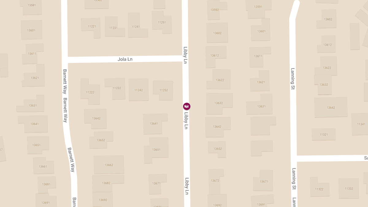 Vehicle Collision with Injuries at 13581 Libby Ln