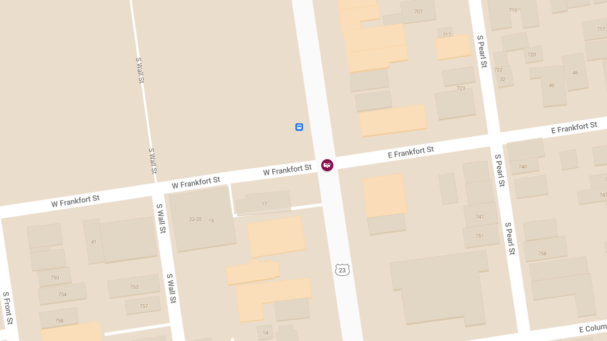 Vehicle Collision with Injuries at E Frankfort St & S High St