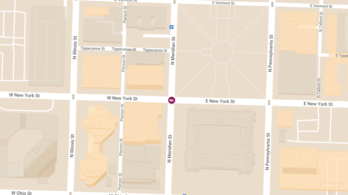Vehicle Collision with Injuries at E New York St & N Meridian St